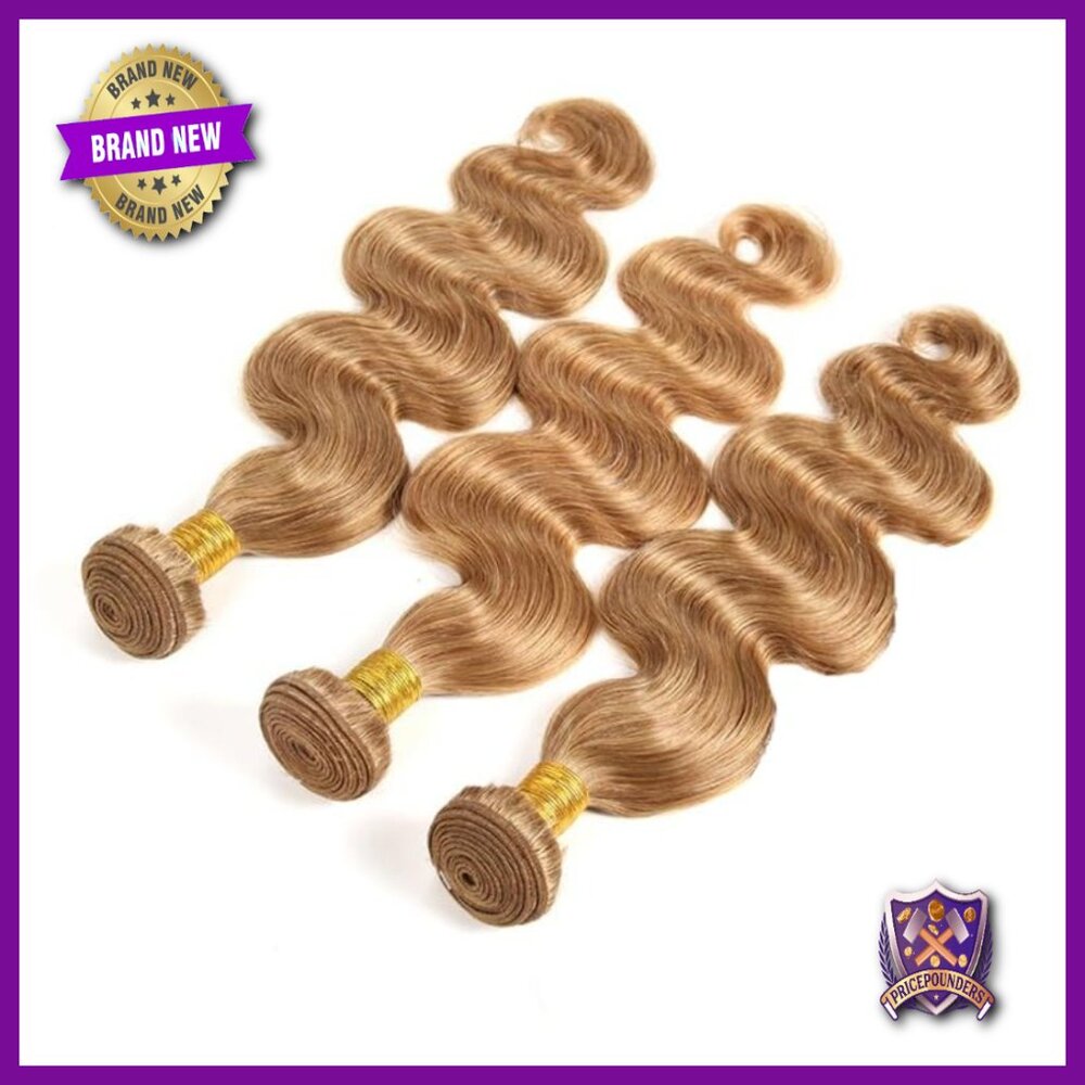 Brazilian Virgin Human Hair Extensions Body Wave Bundles 24 Inch - Picture 6 of 6
